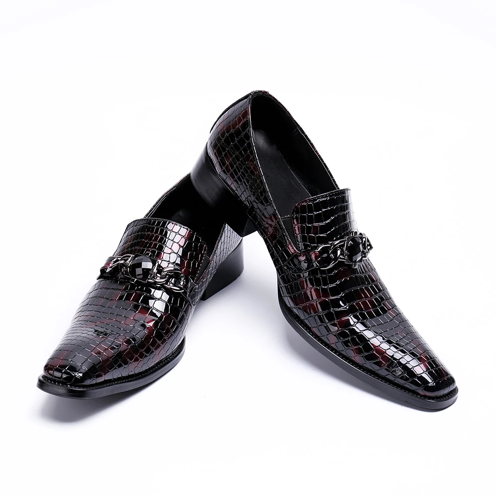Zapatos Zapato Chaussure Hombres Del Dura Oficina Picture 2019 Genuino Patente Oxford De as Dedo Pie As Para Picture Homme Cocodrilo Cuero Cuadrado Italiano Formal Mocasines Yfvq4Yr