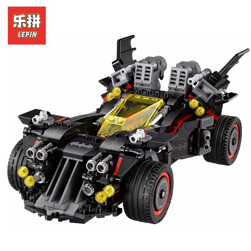 

In Stock Lepin Set 07077 1496Pcs Super Hero Figure The Ultimate Batmobile Model Building Kit Blocks Bricks Educational Toy 70917