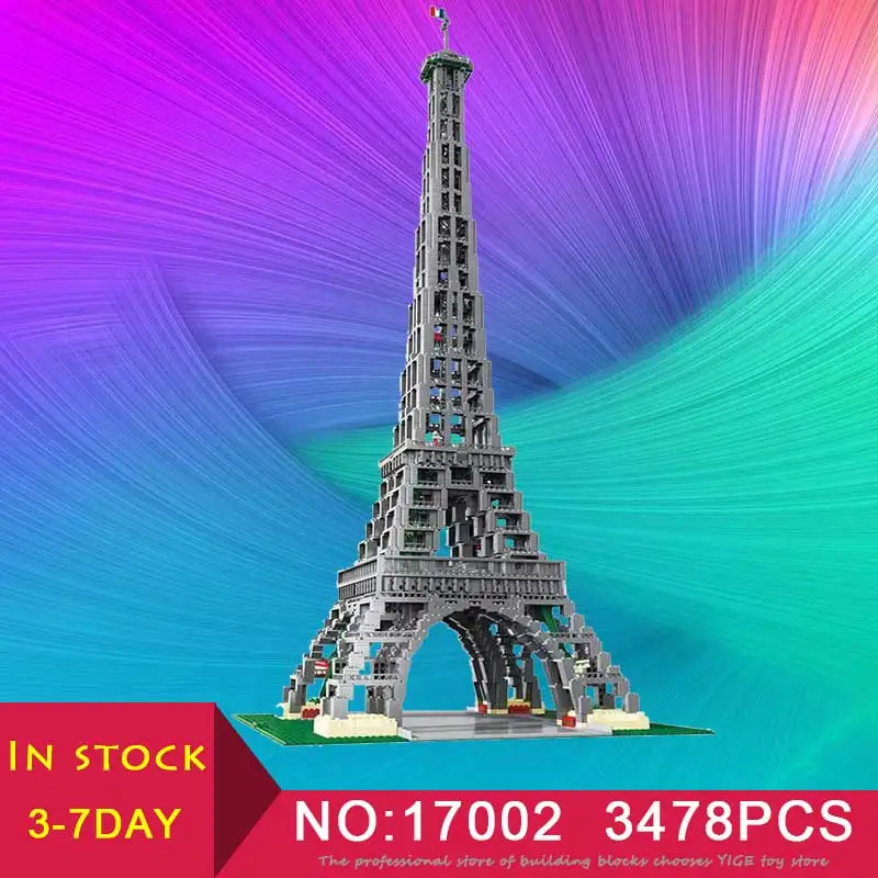 

LEPIN 17002 World famous building Paris Eiffel Tower Compatible LegoINglys 10181 Model set Building Blocks Kid Brick Toy