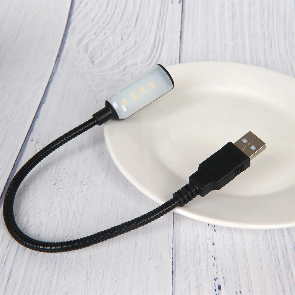 

1 pc Portable Creative Design Adjustable Lighting Laptop Lamp USB LED Bulb Reading Light Eye Protection Table Lamp Night Light