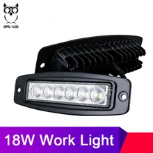 2 Pcs Nuovo 18 W 12 V Luce del Lavoro del LED Bar Della Lampada di Guida Nebbia Fuori Strada del Lavoro del LED Auto Luce per ford Toyota SUV 4WD led travi