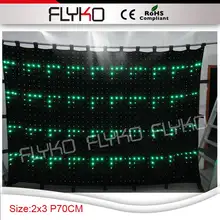 p7 2x3 м этапе фон Мечта Цвет гибкие светодио дный видео Шторы