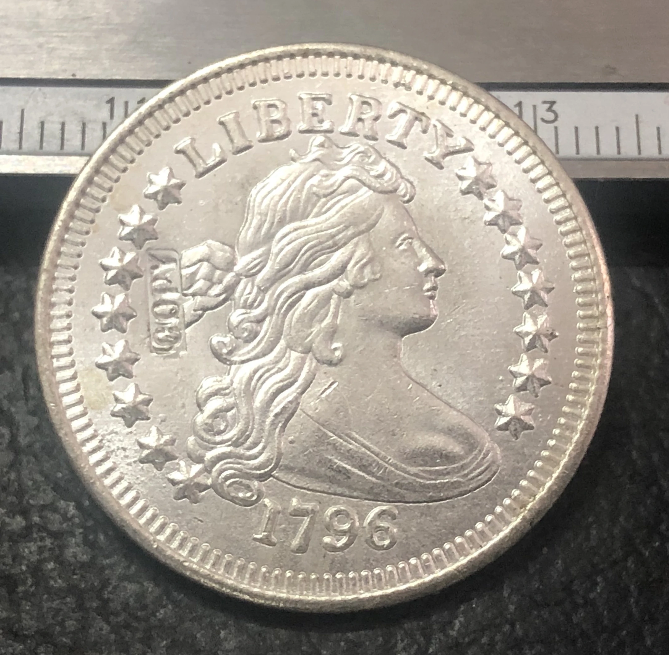 1796 United States ¼ Dollar &quotDraped Bust Quarter&quot small eagle | Дом и сад