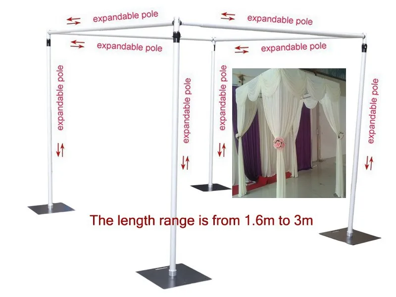 

Wedding square canopy/chuppah/arbor drape stand wedding decoration ,wedding square pipe,wedding backdrop stand