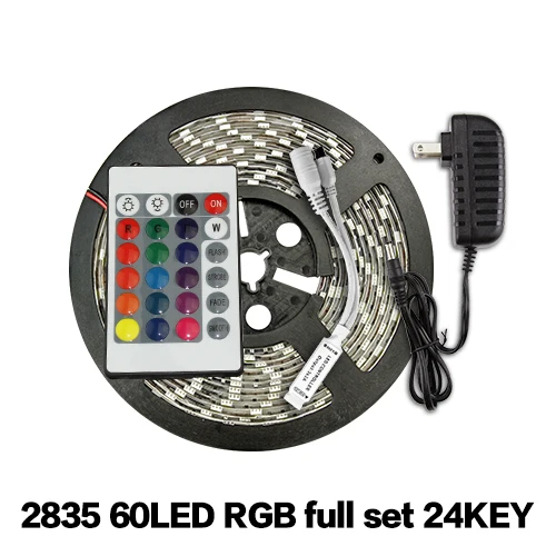Светодиодная лента 2835 RGB водонепроницаемая светодиодная 5 м 10 15 20 SMD домашняя Fiexble