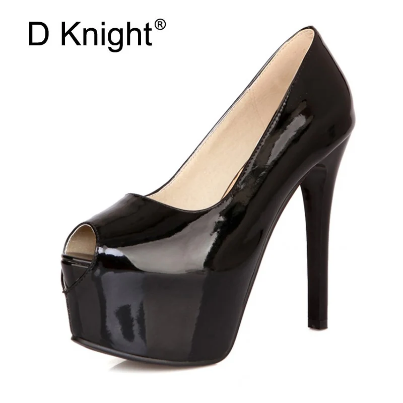 

Plus Size 43 Peep Toe Women Pumps Stiletto Red Bottom High Heels Summer White Platform Sandals Dating Wedding Shoes Woman Scarpe