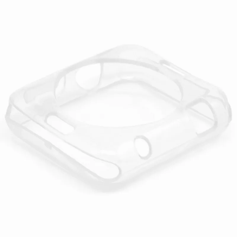 Прозрачный Ультратонкий Мягкий Силиконовый ТПУ защитный чехол для Apple Watch 44 мм 40 мм 42 мм 38 мм для iWatch Band Series 4 5 2 3 - Цвет: Transparent