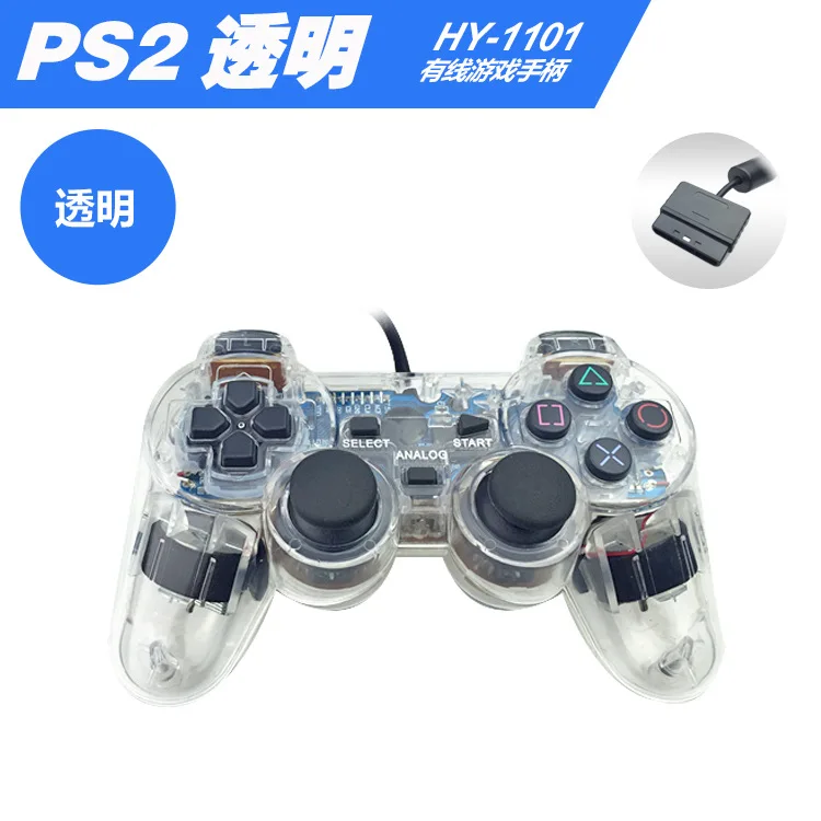 Wired Gamepad for Sony PS2 Controller for Mando PS1/PS2 Joystick for plasystation  Double Vibration Shock Joypad Wired Controle 