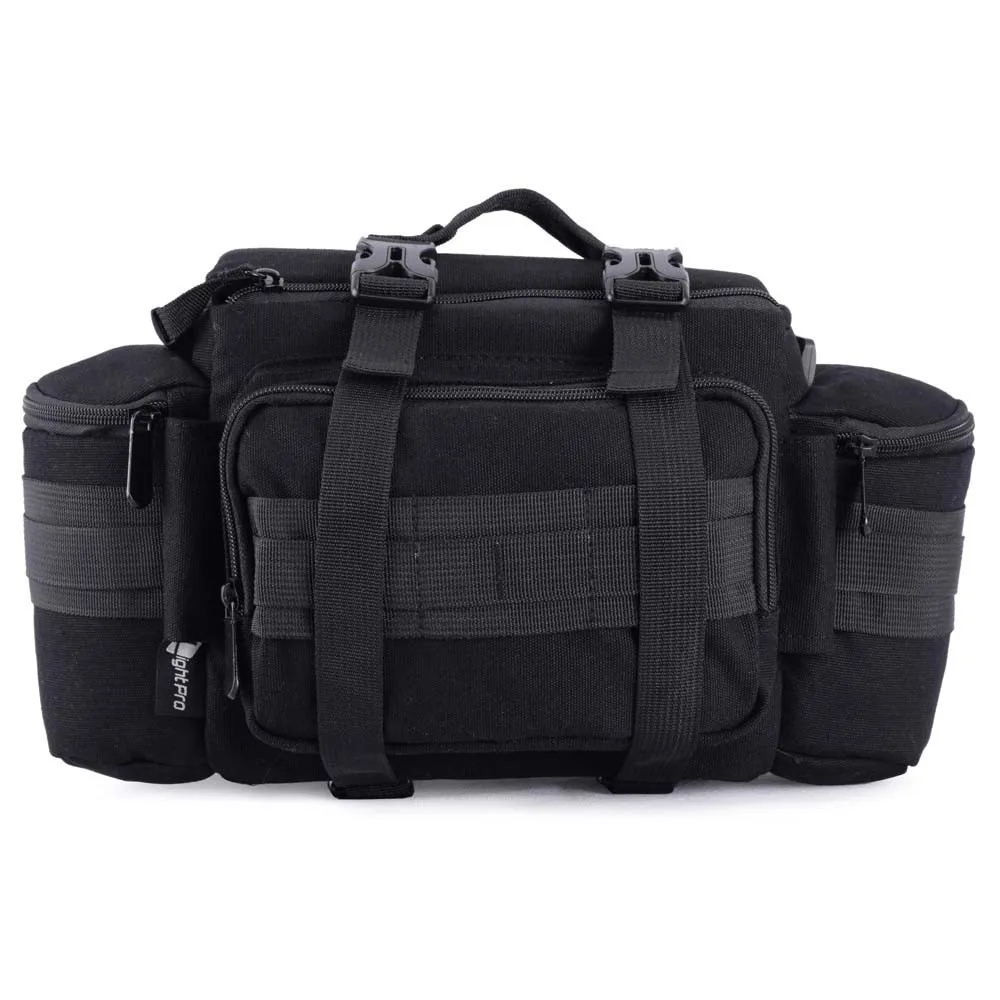 

Photo Multi-functional Camera Canvas Tactical Bag Waist Rucksack Soft Pack Single Shoulder Case for Canon Nikon Sony DSLR