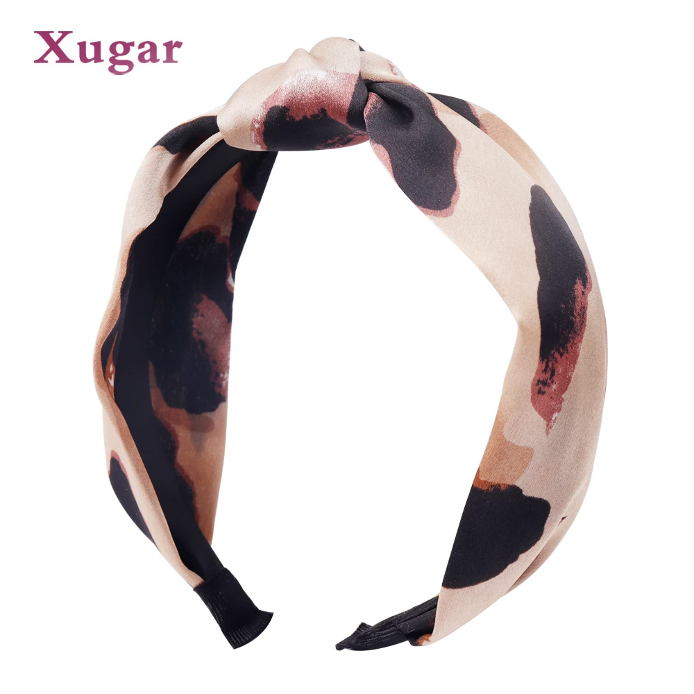 

Knot Leopard Hairband Hair Hoop For Women Girls Twisted Cross Headband Lady Turban Hairbands Hair Accessories Headwear