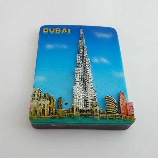 3D NEW Fashion Scenic Dubai Hotel Refrigerator Fridge Sticker