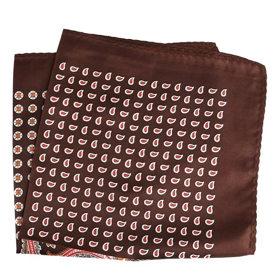 PH022 Pocket Square Портной Смит Роскошные 33X33 см большой платок Пейсли Цветочный горошек карманные квадраты из микрофибры трафаретной печати мужские носовые платки - Цвет: PH022 Pocket Square