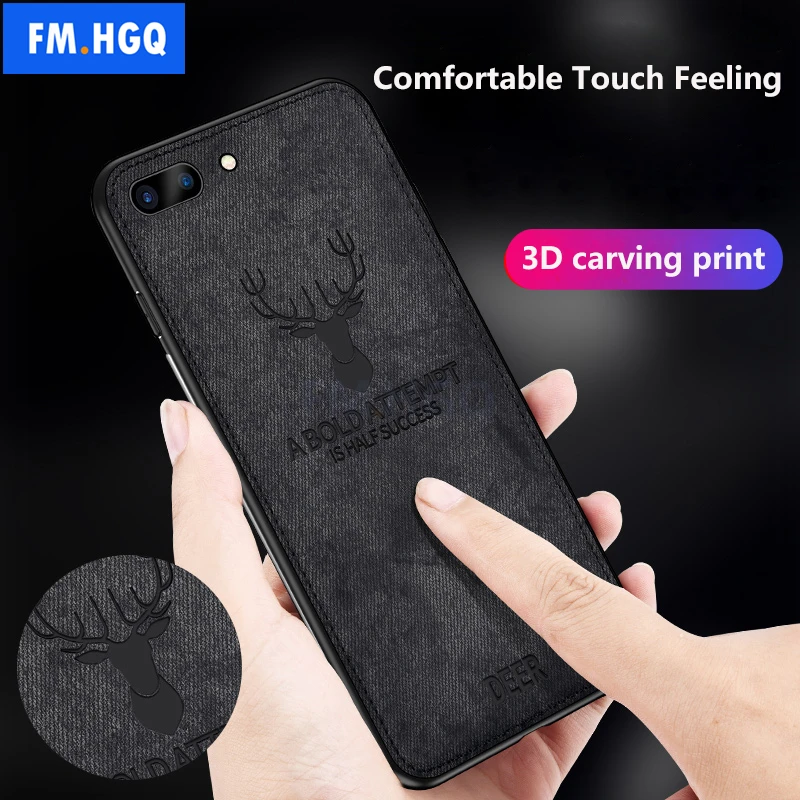 Funda de coche magnética de TPU suave con textura de ciervo 3D para iPhone 6 6 S 7 8 Plus con imán incorporado funda de placa para iPhone 8 Plus