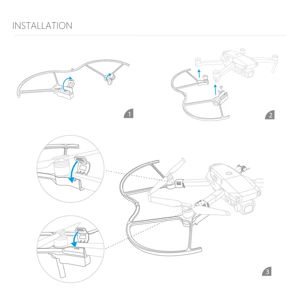 4 шт. PGYTECH защита весло светодиодный Пропеллер Защита для DJI MAVIC 2 PRO/MAVIC 2 ZOOM Drone RC полета БПЛА новое поступление