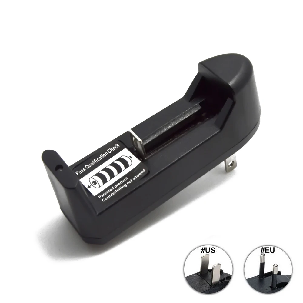 3.7V 18650 Battery Charger Wall Travel Single 18650 Charger US Plug For 3.7V CR123A 14500 Li-ion Rechargeable Battery