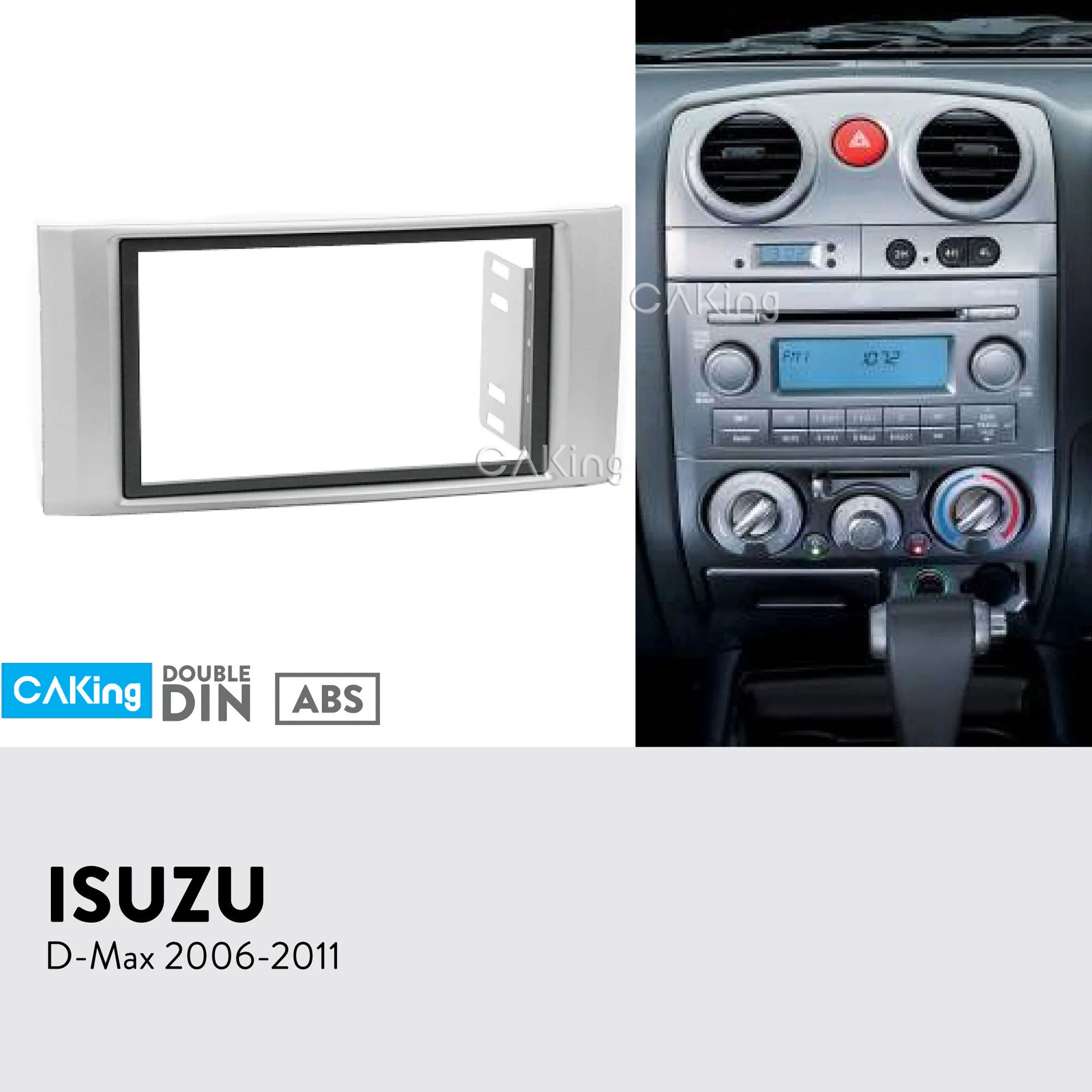 

Double Din Car Fascia Radio Panel for ISUZU D-Max Dmax 2006-2011 Frame Dash Fitting Kit Install Facia Face Plate Bezel Adapter