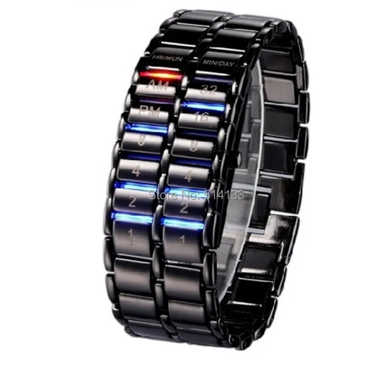 Prix pour De luxe électronique deuxième génération Binaire Systen LED montres hommes montre-bracelet de Lave Horloge Heures Prix pour De luxe électronique deuxième génération Binaire Systen LED montres hommes montre-bracelet de Lave Horloge Heures