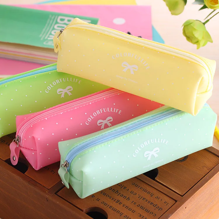 Buy Colorful Creative Candy Color Pencil Case Bowknot