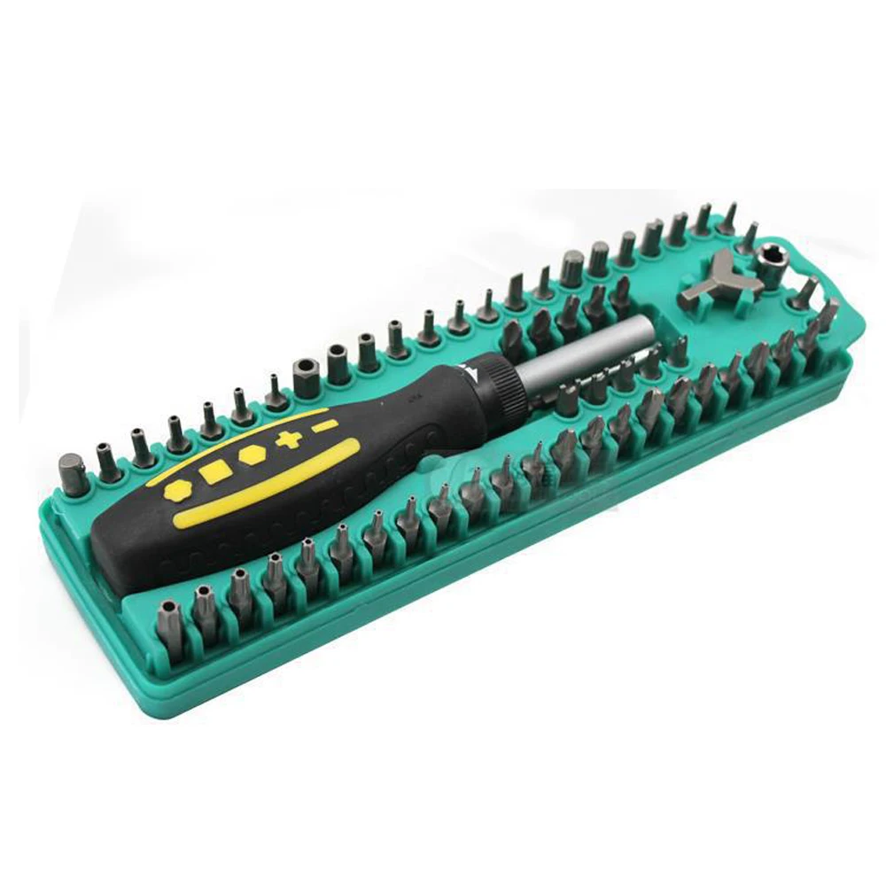 

ProsKit SD-205 Screwdriver 62Pcs Security Bits Set Multifunctional Screwdriver Set With Magnetic Bits Holder