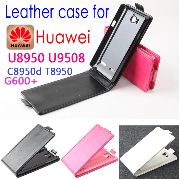 High Quality New Original HUAWEI U8950 U9508 C8905D T8950 G600 Leather Case Flip Cover Case Phone