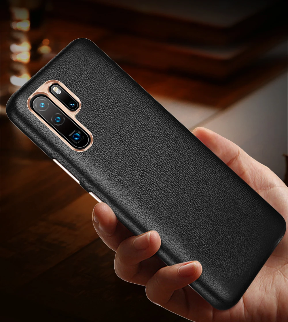

Luxury Genuine Leather Case for Huawei P30 P30 PRO Back Cover Defender Case