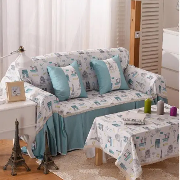 

Free shipping Combination of the sitting room cloth art sofa cover full leather sofa bed set of double, three rural