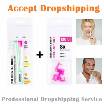 

Wingbrush New Way To Floss Your Teeth the Revolution of Interdental Cleaning Interdental Brushes Starter Set dropshopping