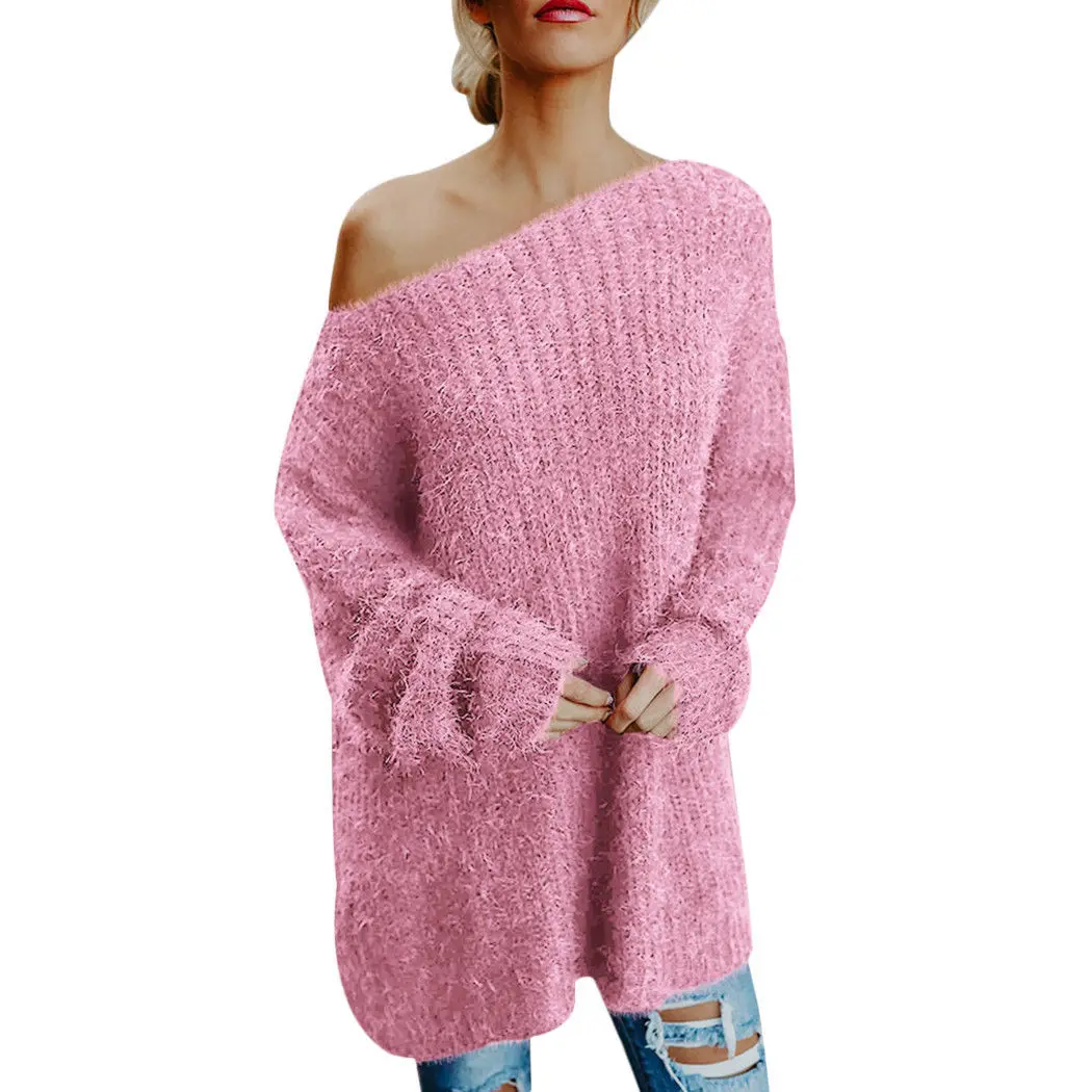 Модный сексуальный свитер с круглым вырезом, Женский пуловер с открытыми плечами, вязаный кашемировый женский свитер, уличная одежда с открытой спиной, джемпер