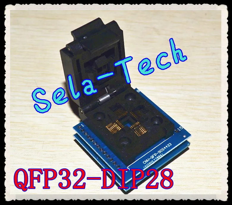 

Free shipping Universal IC Adapter Socket LQFP TQFP QFP 32 to DIP 28 TQFP32 QFP32 to DIP28 IC Adapters for ATMEL AVR Chips