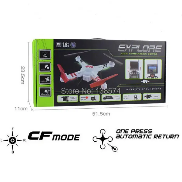 WLtoys v686 v686g(FPV-системы версия) 4ch Quadcopter Дрон с HD Камера RTF 2.4 ГГц реального времени Трансмиссия headless режим