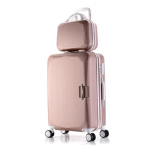 АБС-пластик+ Поликарбонат бренд Для женщин 2" 24" 2" дюймов путешествия чемодан-тележка на борт чехол прокатки чехол на колесах Для женщин прокатки Чемодан s