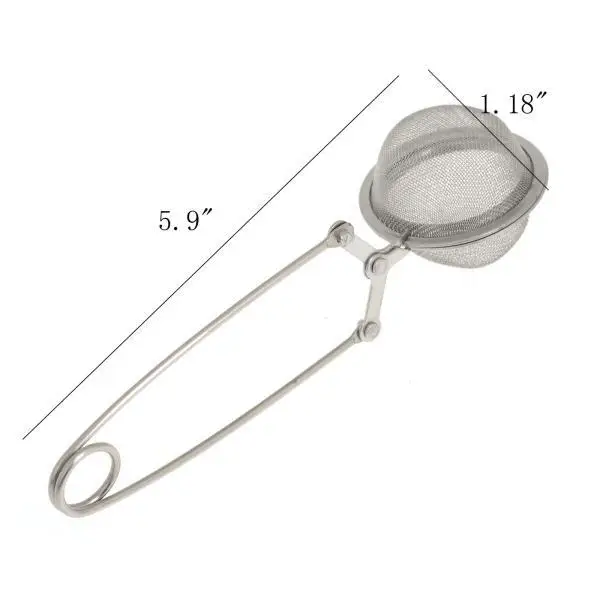 Practical Tea Ball Spice Strainer Mesh Infuser Filter Stainless Steel Herbal NES