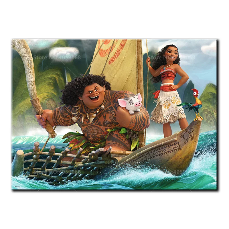 

5D DIY diamond Painting full square drill embroidery Moana Maui girl Diamond Mosaic Cross Stitch Home Decor Gift B1208