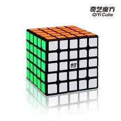 QiYi QiZheng 5x5x5 Скорость конкурс Magic куб головоломка фантазии быстро ультра-гладкой кубар-Рубик на скорость игрушки подарок черный