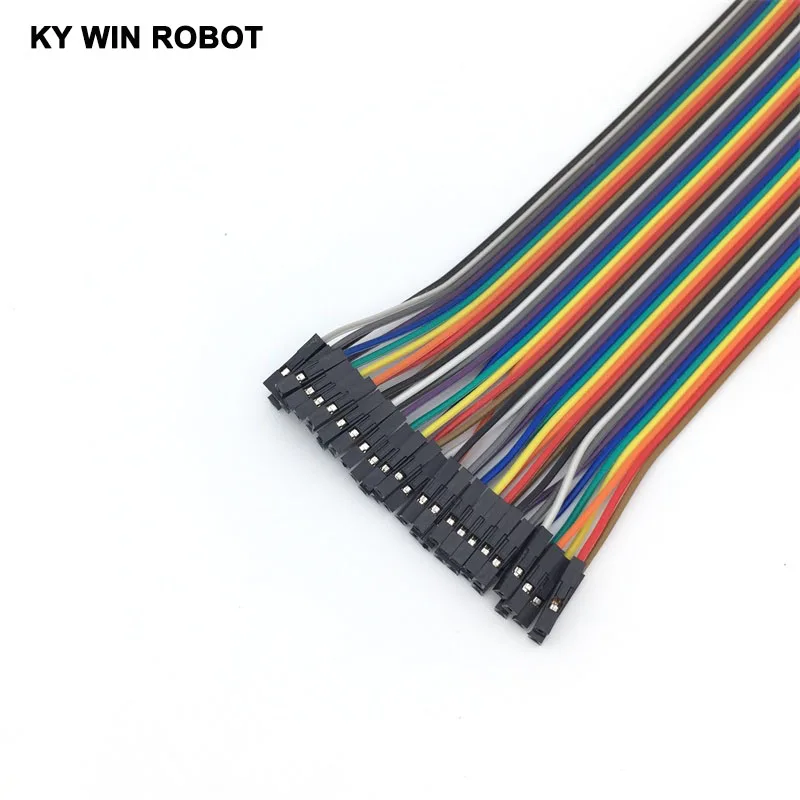 Dupont line 40 шт 20 см 2,54 мм 1 p-1 p Pin мама-папа цвет Макет кабель прыжок провода перемычка для Arduino