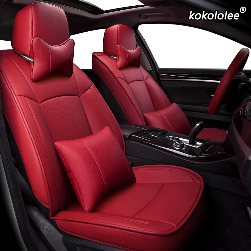 

kokololee Custom Leather car seat cover For Honda Accord Odyssey FIT CITY Crosstour Crider VEZEL AVANCIER CR-V XR-V civic covers