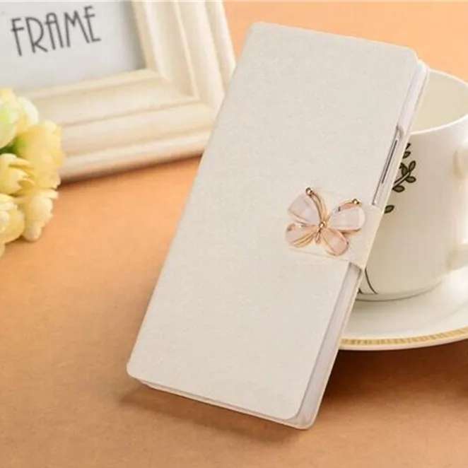 Cover for lenovo P1 new arrival flip Slik PU leather mobile phone case luxury with kinds of diamonds |