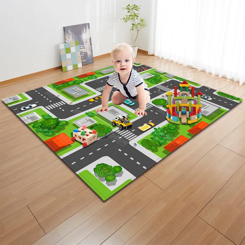 Road game fitness Developing Mat Foam Baby Play Mat Toys For Nursery Bedroom livingroom table kids room carpet