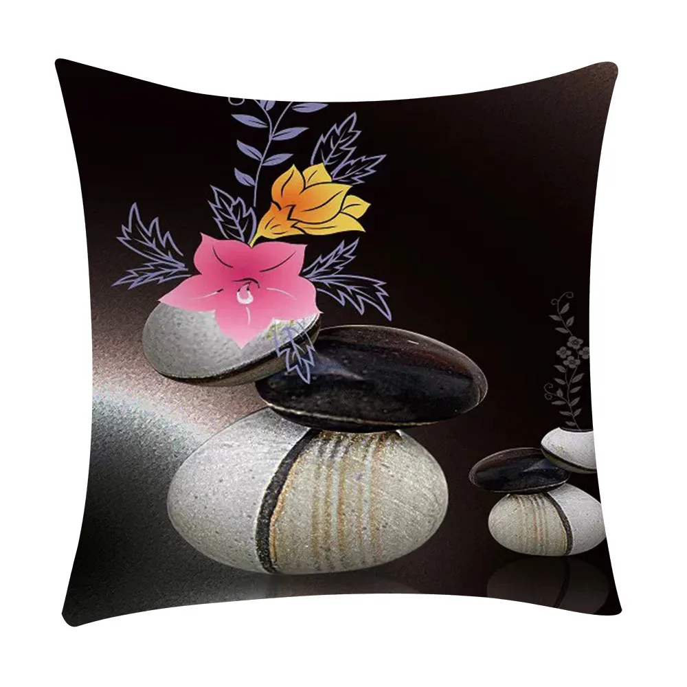 Модный чехол для подушки с принтом, полиэстеровый чехол для дивана и автомобиля, домашний декор, горячая распродажа - Цвет: F