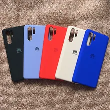 Защитный чехол huawei P30 Pro, шелковистый, мягкий, для сенсорного экрана, жидкий, силиконовый, Жесткий Чехол для телефона huawei P30Pro