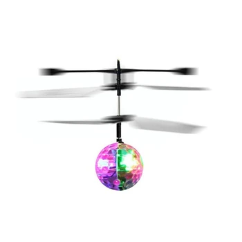 

Shopify Dropshipping 1Pcs US Warehouse Flying RC Ball Aircraft Helicopter Led Flashing Light Up Flying Ball Toy Drone For Kids
