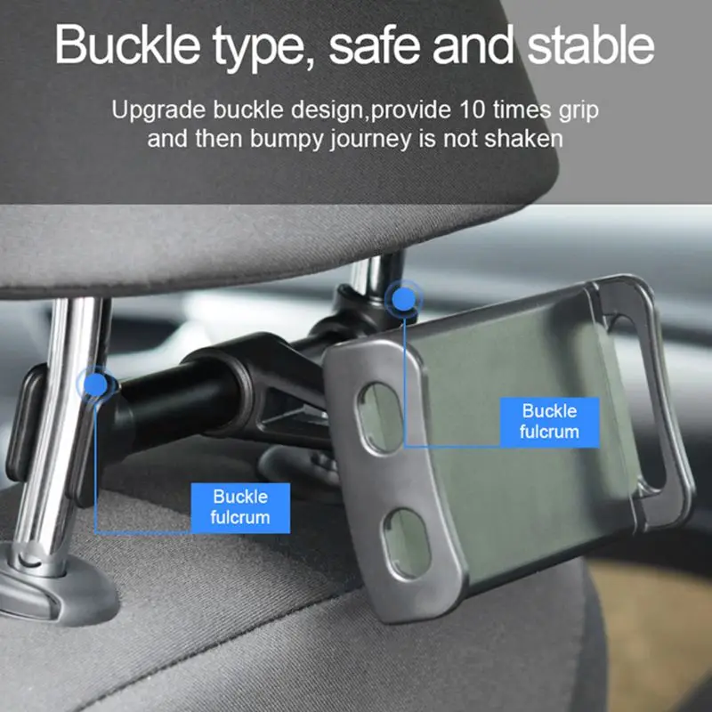 

Car Back Seat Phone Holder 360 Degree Rotate Stand Auto Headrest Bracket Support For Tablet PC Car Accessories