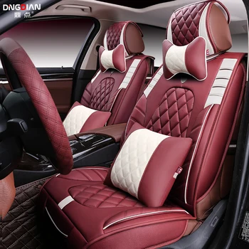 

5Seats( Front+Rear5D Styling Car Seat Cover For Toyota Camry 40 RAV4 Verso FJ Land Cruiser LC 200 Prado 150 120,Car pad,Styling