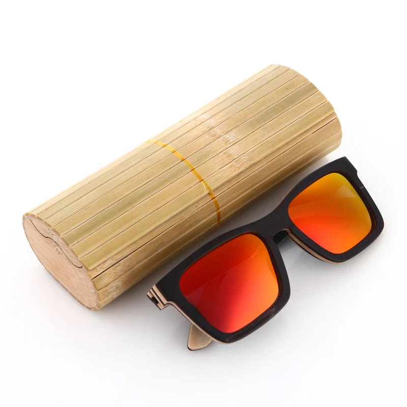 KITHDIA классические деревянные солнцезащитные очки для женщин с деревянной оправой бамбуковые солнцезащитные очки в деревянной коробке UV400 защита поляризованные линзы