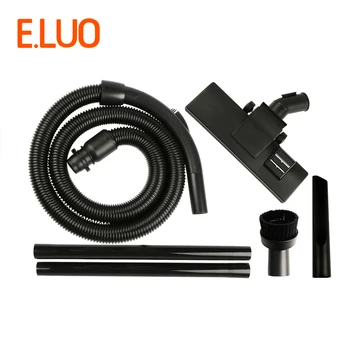 

Diameter 32mm Black Flexible EVA threaded Hose +Straight pipe+Floor brush +Round brush for industrial Vacuum Cleaner part