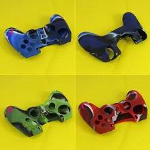Крутой Камуфляжный Мягкий силиконовый чехол защитная кожа для sony Playstation 4 Dualshock 4 контроллер PS4 консоль наклейки синий