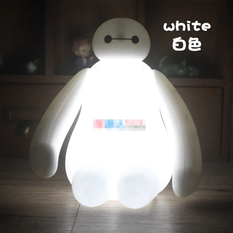 RGBW Цвет Изменение Baymax мультфильм СВЕТОДИОДНЫЙ Ночник детская комната Детская прикроватная лампа спальный стол лампа декоративная перезаряжаемая настольная лампа