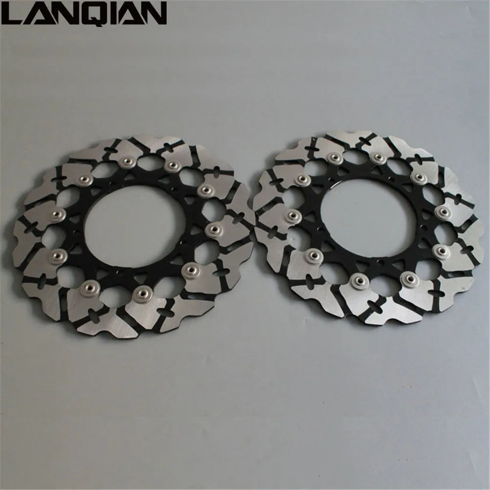 2PCS Motorcycle Accessories Front Floating Brake Disc Rotor For YAMAHA YZF R1 2007-2017 YZF R6 2007-2017 цена 2PCS Motorcycle Accessories Front Floating Brake Disc Rotor For YAMAHA YZF R1 2007-2017 YZF R6 2007-2017 цены онлайн