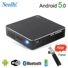 NewPal EHD200 Projector Mini DLP Projector Full HD 1080P Android5.0 Beamer Miracast Airplay with 4000mah Battery Mini Projector