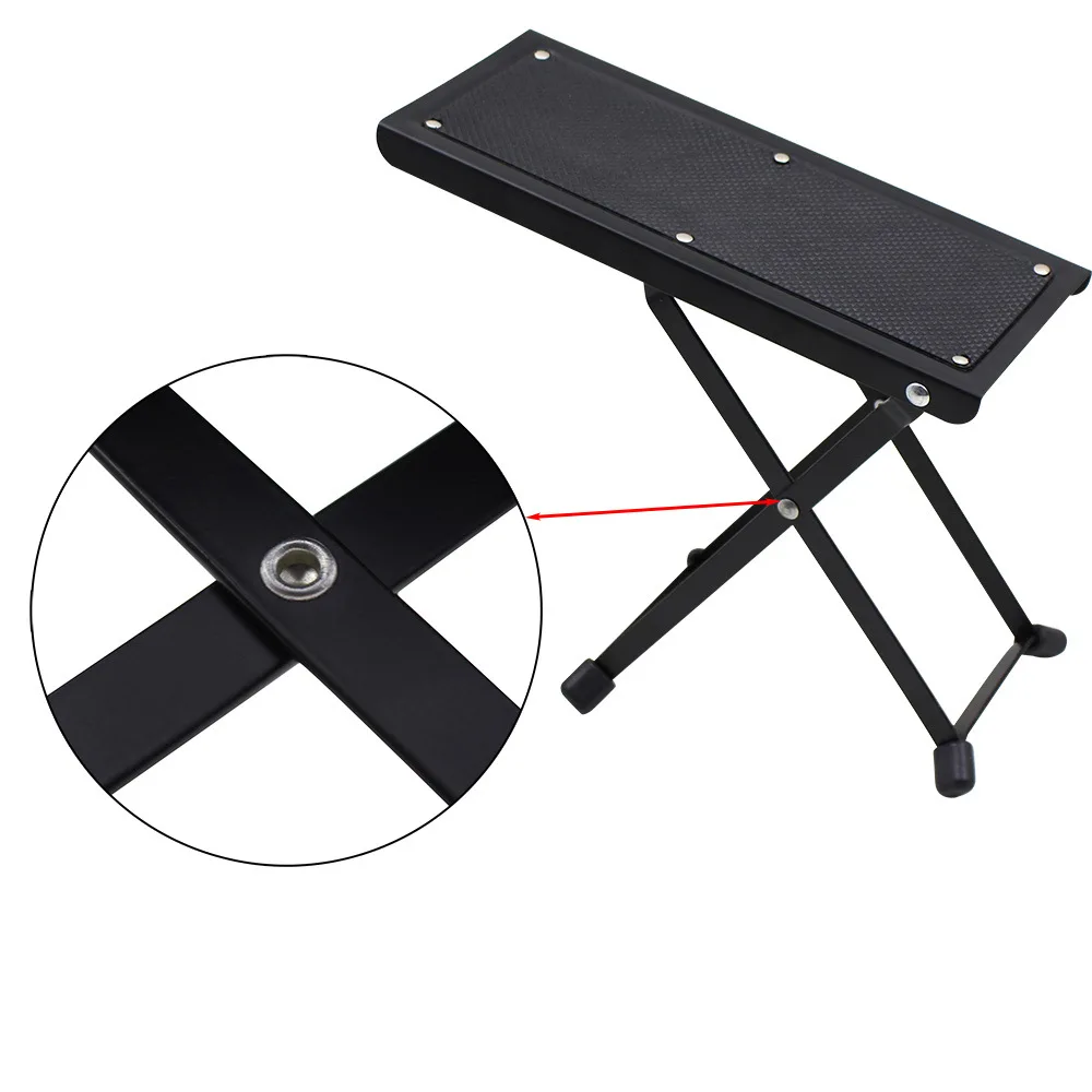 Guitar Pedal Folding Metal Guitar Footrest Stool Pedal Adjustable Height Guitar Pedal Folding Metal Guitar Footrest Stool Pedal Adjustable Height